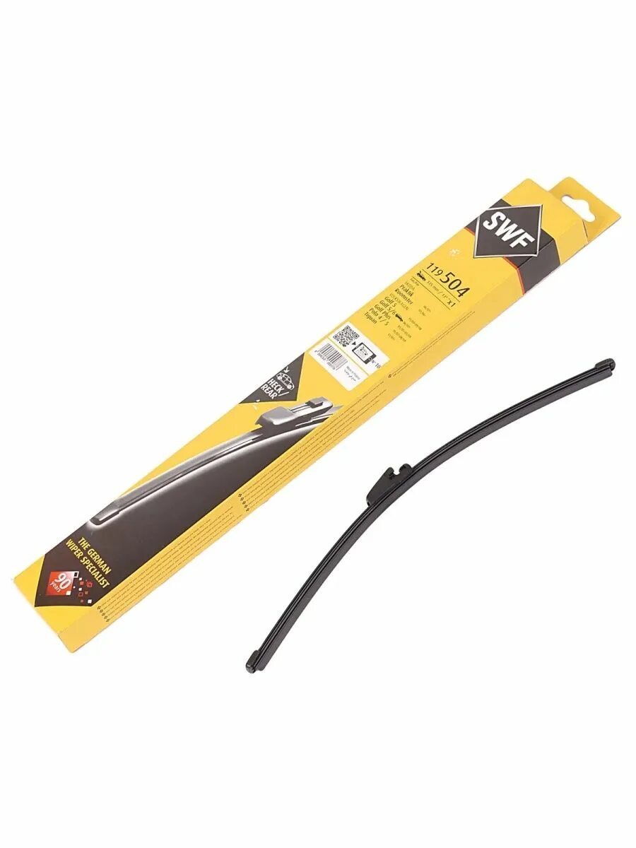 Щетки swf. Swf 119504 щетка стеклоочистителя. visioflex swf 119 504. щетка стеклоочистителя бескаркасная swf original visioflex rear 119504 335 мм. задняя щётка swf 119504.
