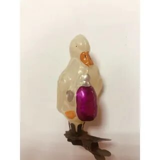 Елочная игрушка утка
