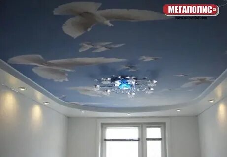 Натяжные потолки за 1м2 с установкой