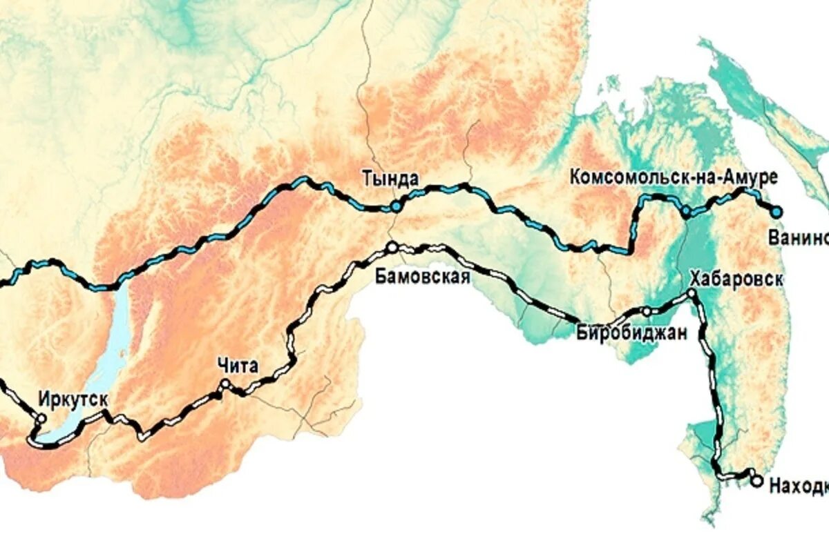 Байкало-Амурская магистраль Транссиб карта. БАМ Байкало Амурская магистраль на карте. Транссибирская и Байкало Амурская магистраль на карте. БАМ Байкало Амурская магистраль на карте России.