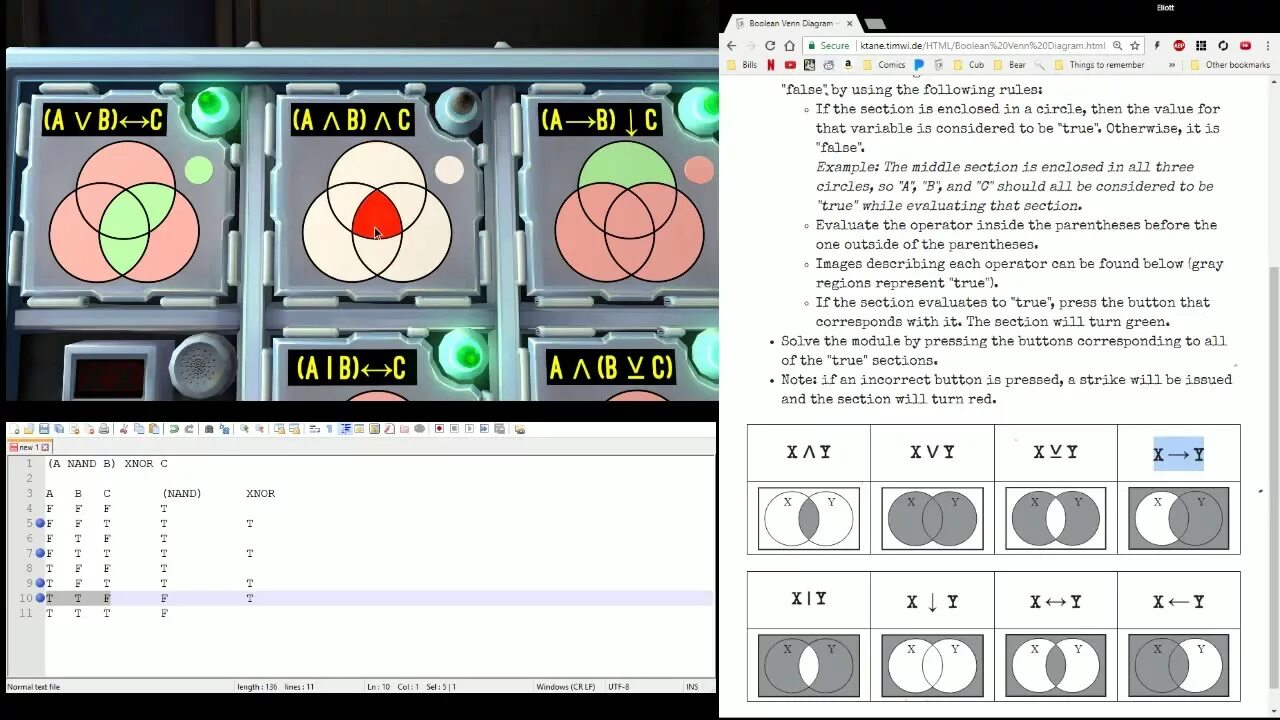 Boolean game