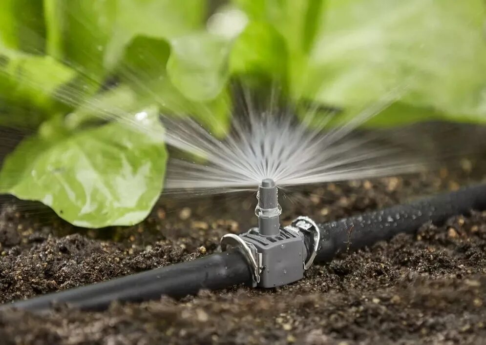 Огород водопровод. Gardena 01367-29.000.00. Gardena Micro Drip System. Система микрокапельного полива Гардена. Система капельного полива (Drip System).