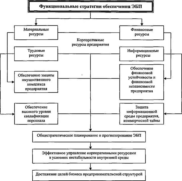 Функциональная экономическая безопасность. Общая схема обеспечения ЭБП. Функциональные составляющие ЭБП. Стратегии обеспечения экономической безопасности. Функциональные стратегии обеспечивают.