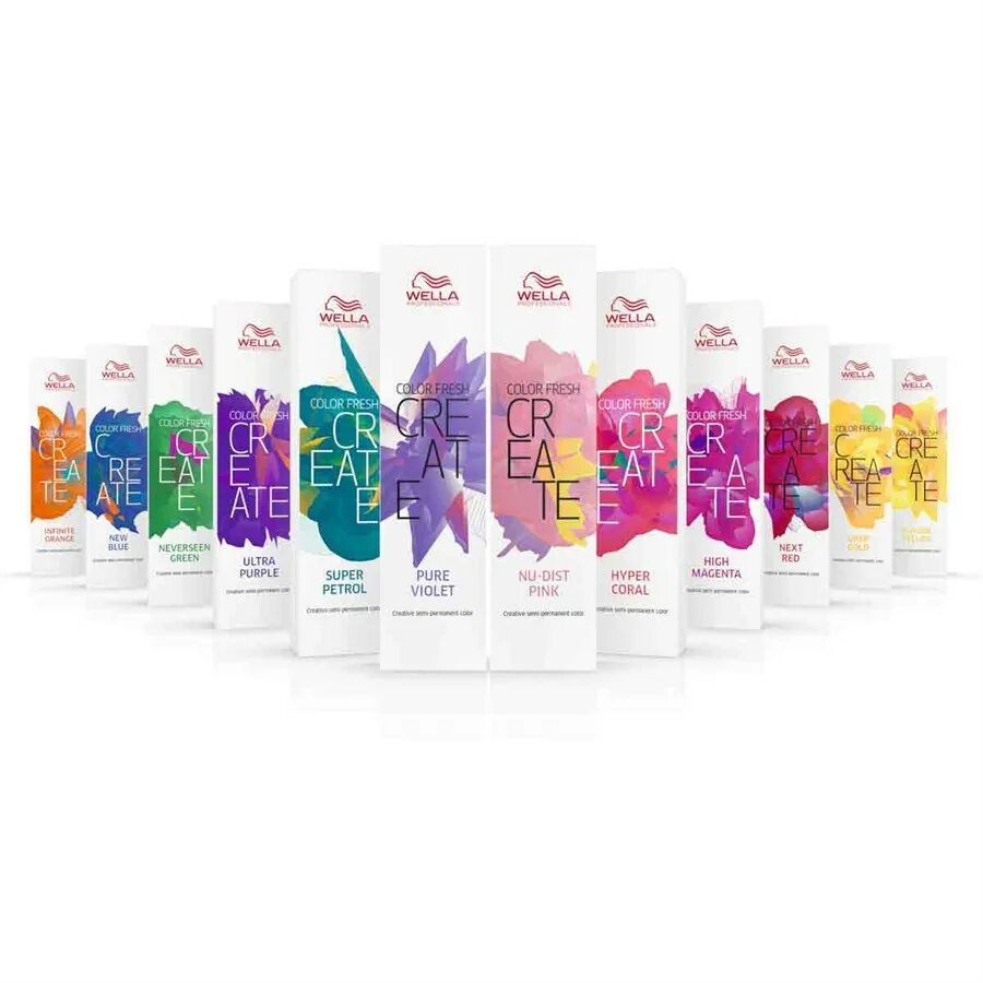 Маска wella color. Wella professional Color Fresh розовый. Оттеночная маска Wella Color Fresh. Color Fresh create Pure Violet Wella. Палитра оттеночная маска Wella палитра.