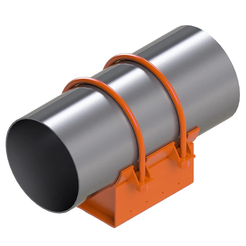 00. Хомутовая опора т 12. Опора для стальной трубы. 313. Спок скользящая опора для трубопровода.