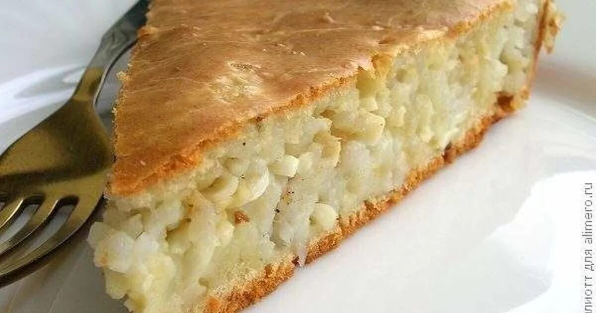 Рецепт пирог рис