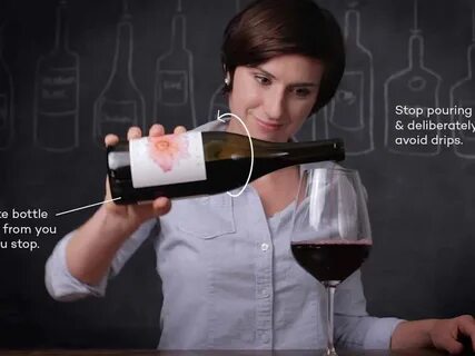 Как правильно наливать вино