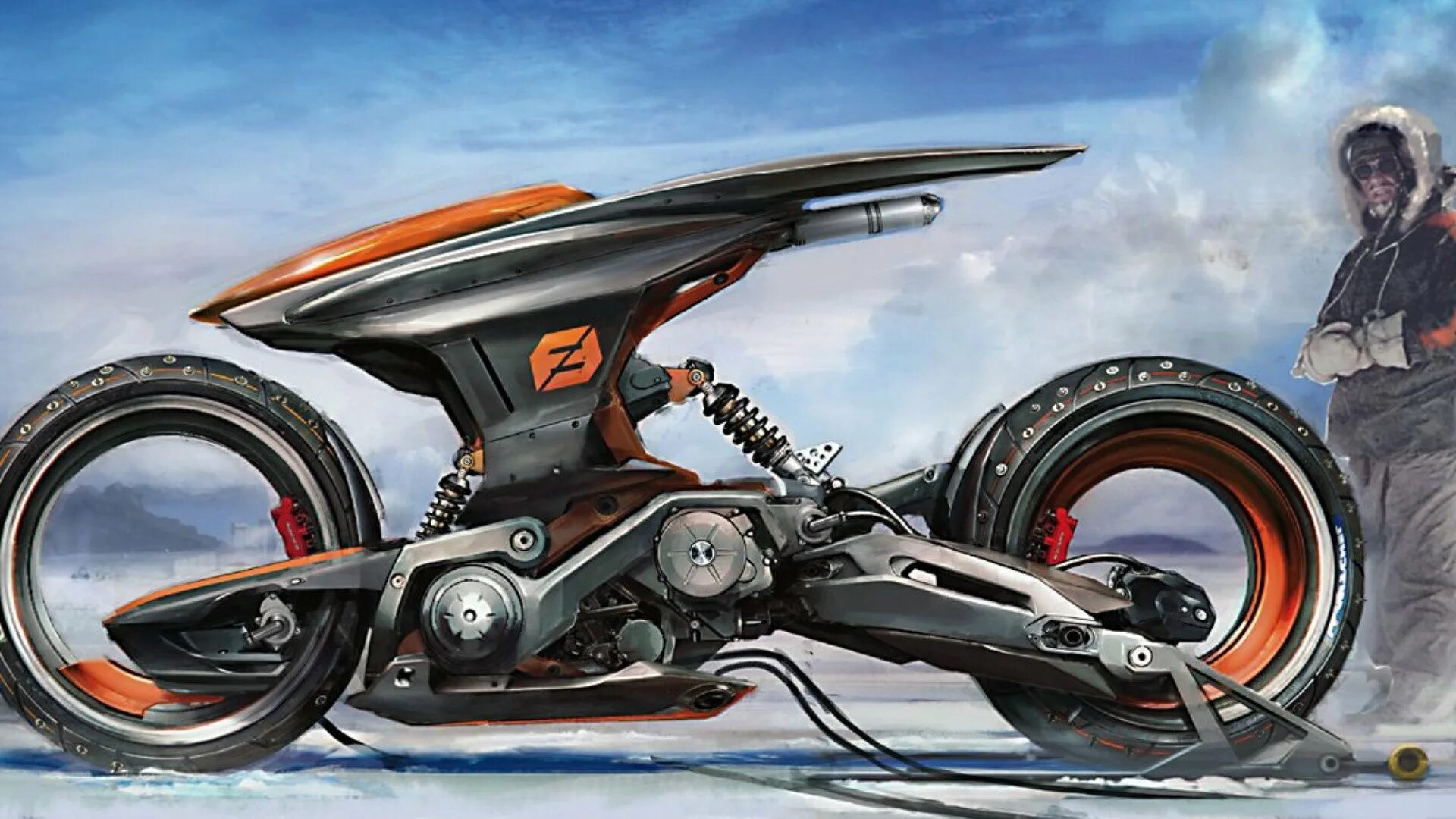 Мопед механическое транспортное. Мотоцикл scifi концепт Art. Футуристичный концепт мотоцикла. Мотоциклы будущего. Футуристический мотоцикл будущего.