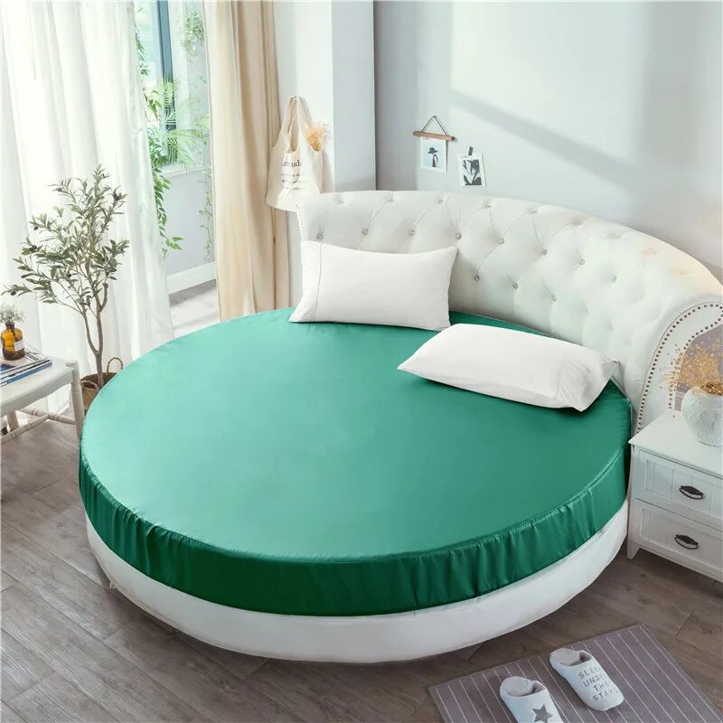 Круглая простынь на резинке 200х200. Постельное белье для круглой кровати. Круглая простынь на резинке. Простынь на круглую кровать. Круглая простынь.