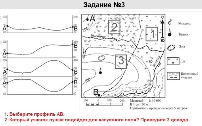 Профиль рельефа местности рисунок. Профиль местности ОГЭ по географии. Рельеф ОГЭ география. Карта для ОГЭ по географии. Южный склон ОГЭ география.