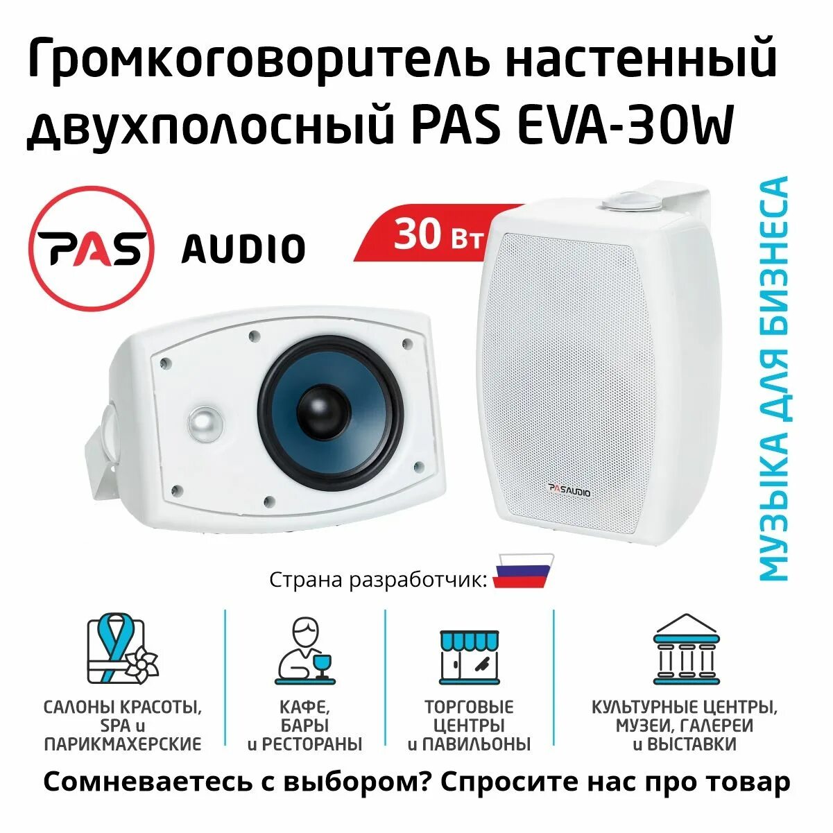 Громкоговоритель pas Eva 30в.