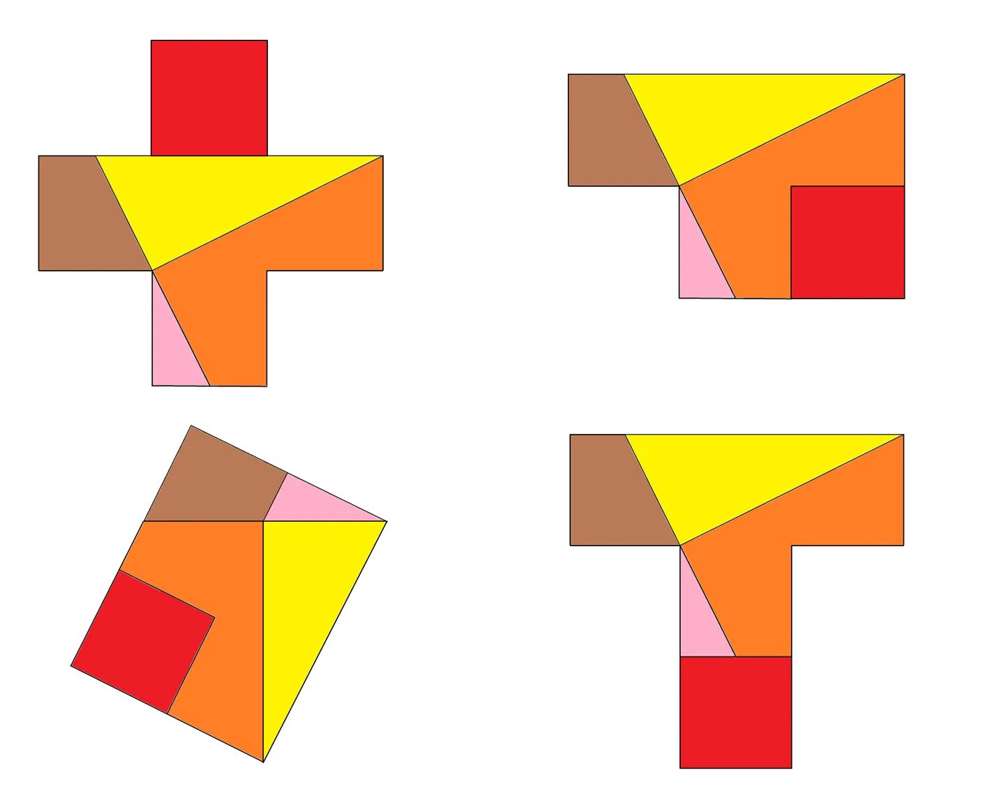 Танграмма фигура из 7. Как собрать треугольник танграм. Сложи квадрат из 5 деталей танграма. Озадачка головоломка «куб4». Собрать квадрат из деталей.
