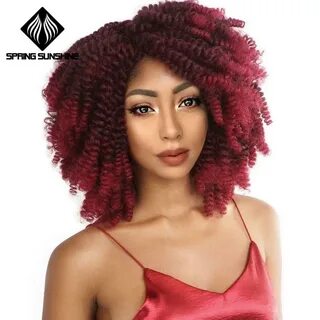 Spring sunshine 8'' Jumpy Wand Curl Jamaican Bounce Synthetic Braiding Hair Exte