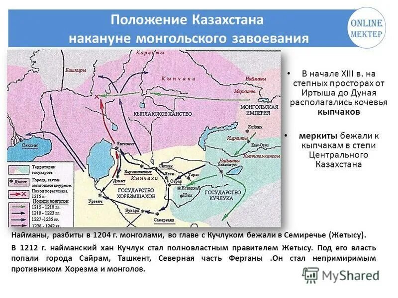 Завоевание Казахстана. Завоевание монголами территории Казахстана. Период монгольских завоеваний в истории Казахстана. Монгольское завоевание Хорезма.