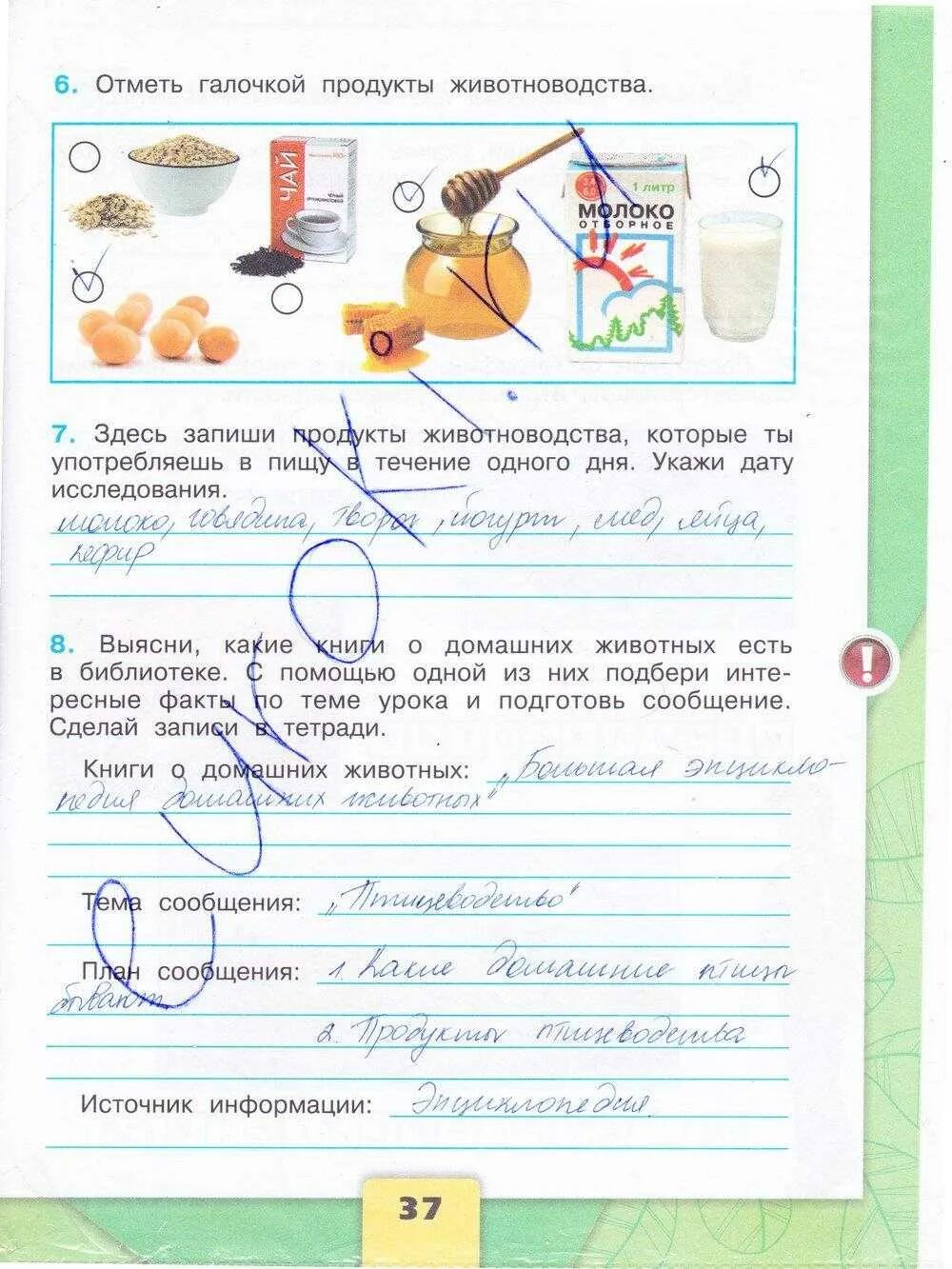 Проведи исследование какие продукты животноводства ты используешь