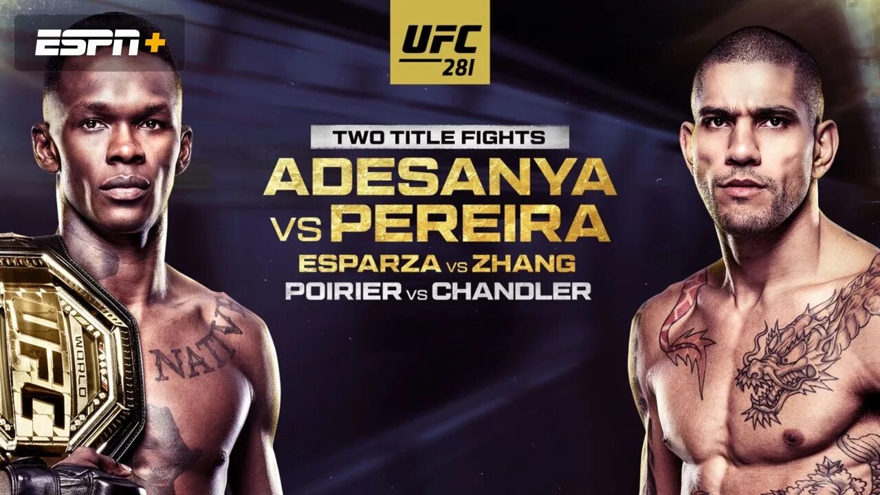 Исраэль Адесанья Алекс Перейра 2. Alex Pereira vs Israel Adesanya UFC 281. UFC 281 кард участников. Ufc 298 результаты