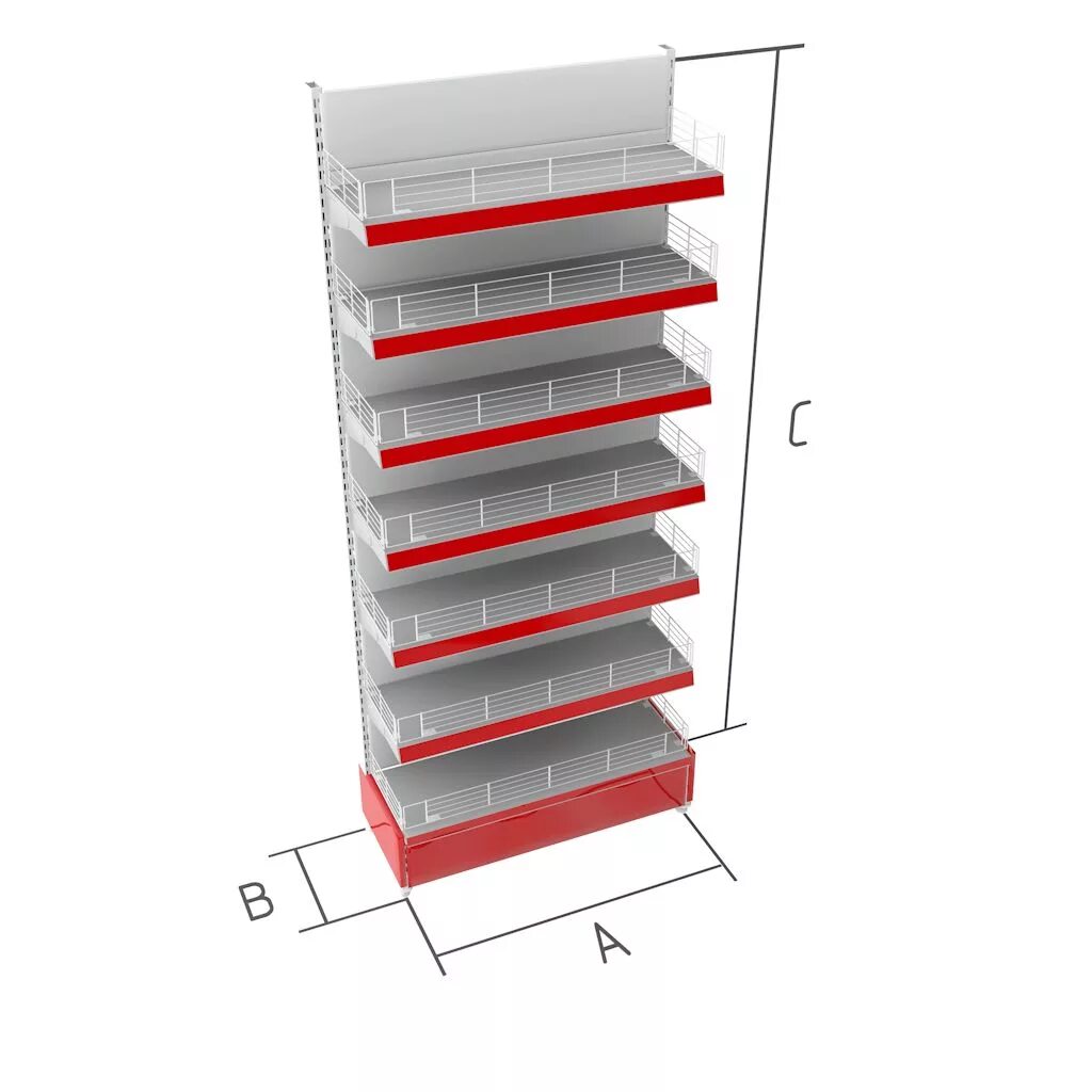 Стеллажи для торгового зала