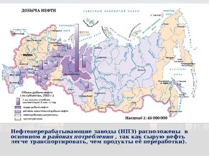 карта нефтегаз