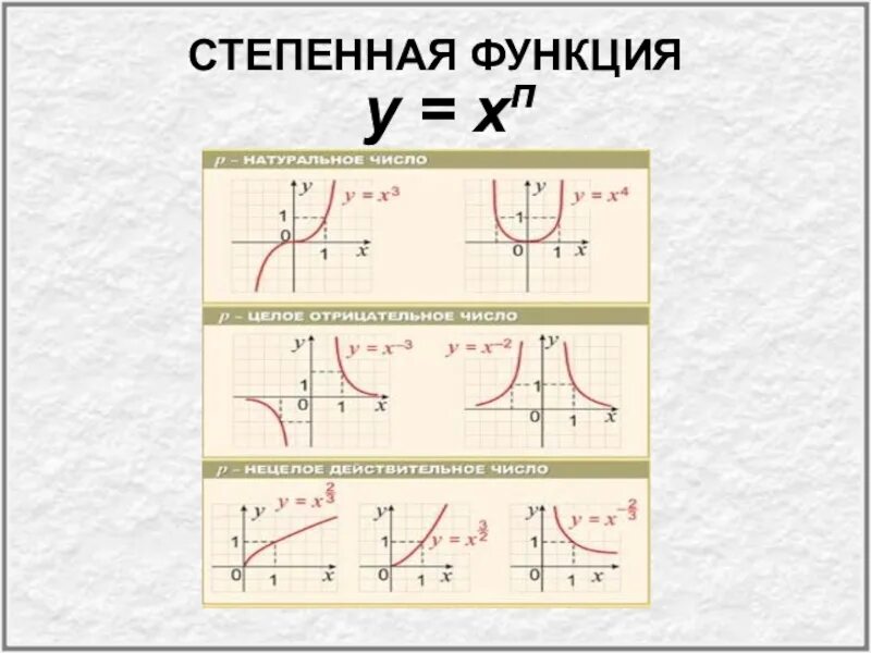 Слово степенно. Степенная функция y 1/x. Графики степенной функции таблица. Таблица степенных функций. Степенные функции графики.