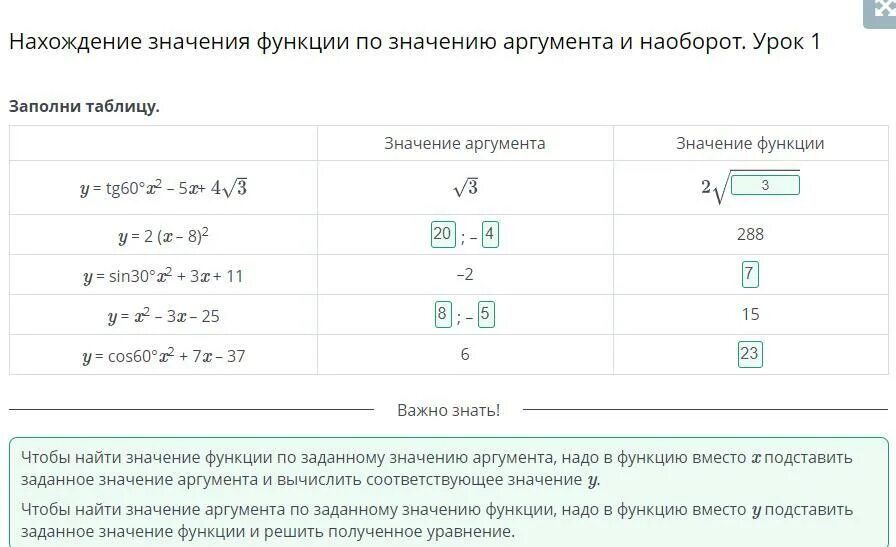 Значения функции противоположны значениям аргумента. Значение функции и значение аргумента. Нахождение значения функции по значению аргумента и наоборот урок 1. Заполнить таблицу функции значение аргумента значение функции. Какой буквой обозначают функцию и аргумент.