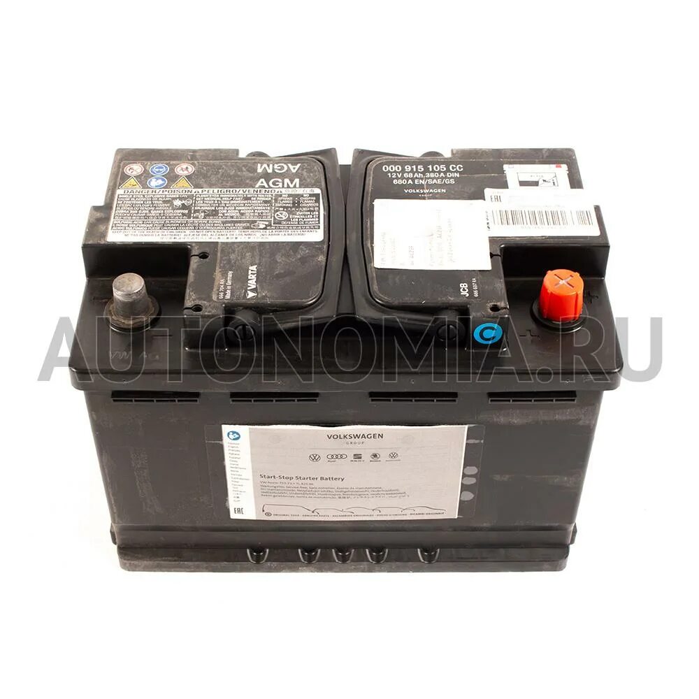 000915105cc. Аккумулятор 000915105cc. vag 000915105dl. аккумулятор vag 68ah 680a agm.