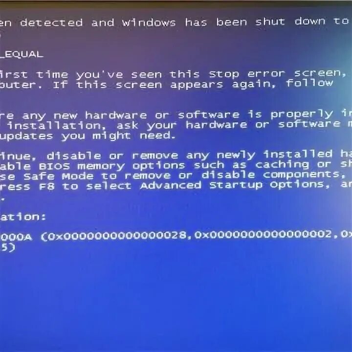 Error during driver
