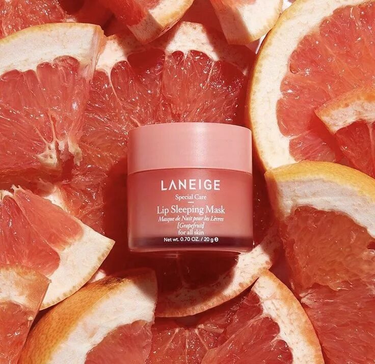 Lip sleeping Mask Laneige грейпфрут. Laneige Grapefruit. Laneige Lip sleeping Mask Grapefruit 20 g. Laneige ночная маска для губ Lip sleeping Mask Grapefruit, 8гр.