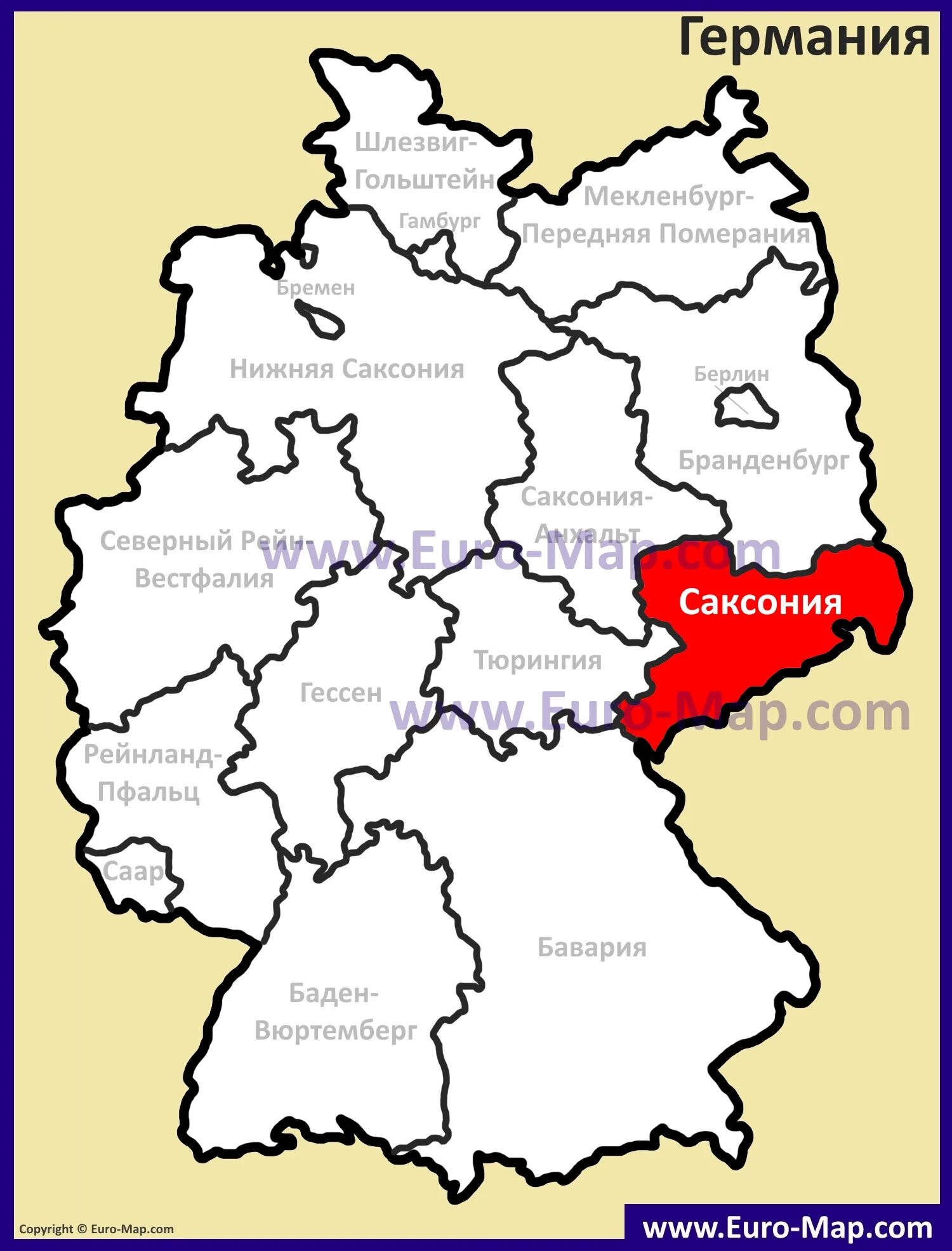 Саксония это в истории. Земля саксония на карте.