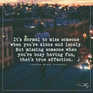 When she is alone