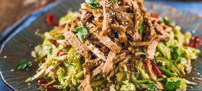 Салат мясом и грибами - Готовим дома Кулинария Кулинарные рецепты Healthy recipe