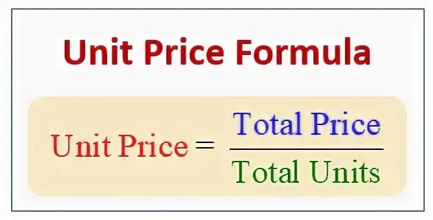 Unit price