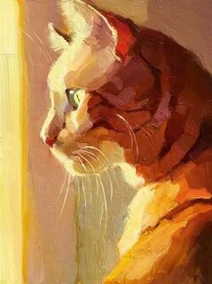 Кошка акрил