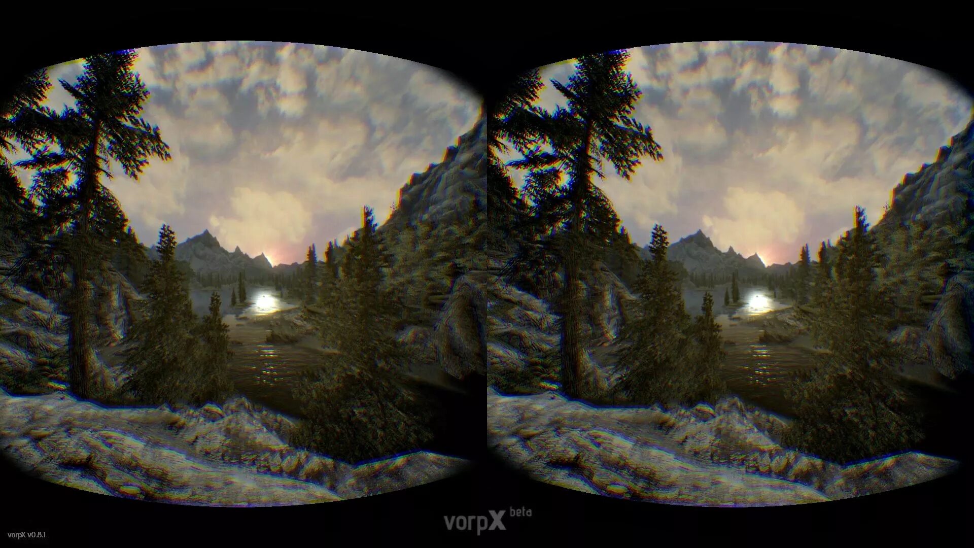 VR изображение. Изображение для ВР очков. VR горы.