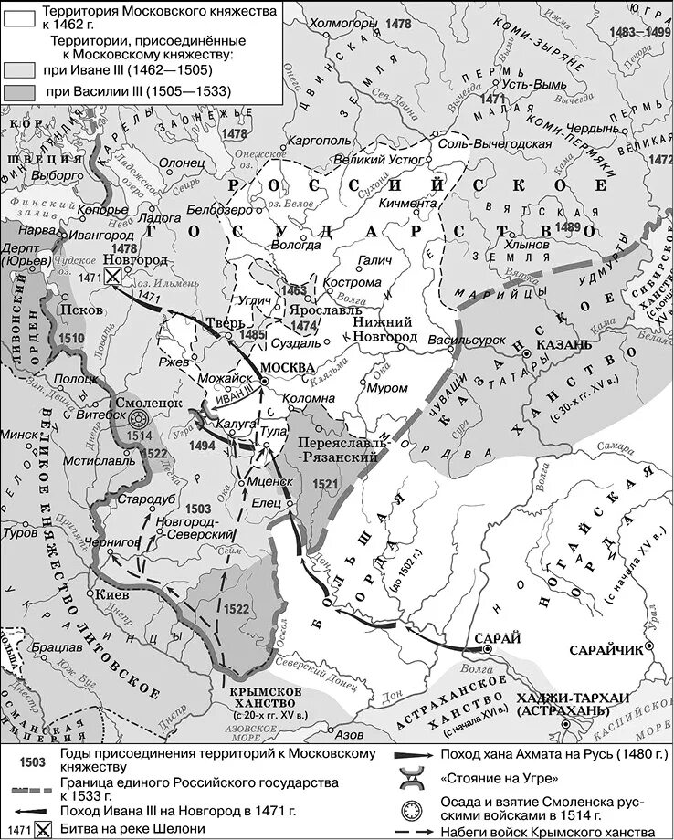 Крымское ханство на карте впр. Карта расширения Московского княжества при Иване 3. Присоединение земель при Иване 3 карта.