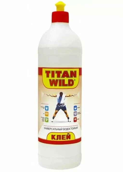 Клей универсальный Titan Wild 1л. Клей универсальный водостойкий Titan Wild, 1 л. Клей универсальный "Titan Wild", 0,25л.. Клей Титан Wild 0.5 л. Клей который не боится воды