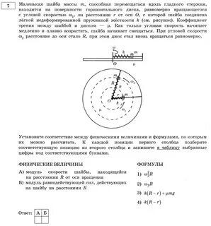 Маленькая шайба массы m