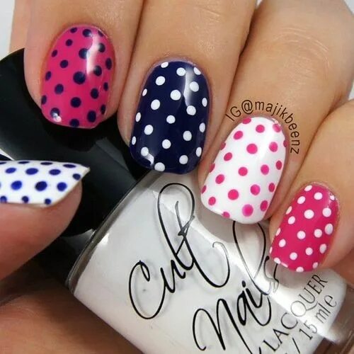 Дизайн ногтей горошки фото 40557877881_edfb13fee4_o +77 BLACK AND WHITE NAILS PHOTOS 2018 Nail Art white ph