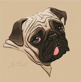 Рисунок мопса