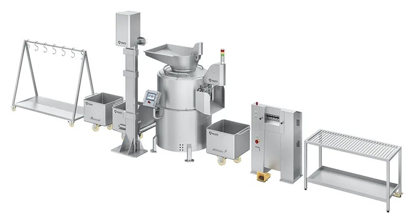 Сортировочная машина для рыбы. Линия обработки. Линия обработки. Линия обработки. Линия для переработки черевы свиней.