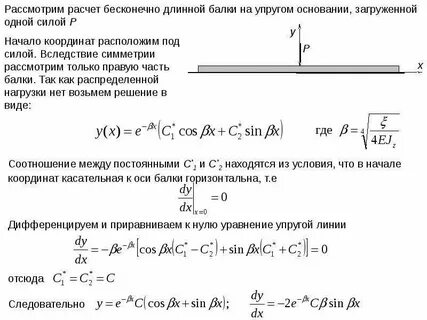 Упругая балка