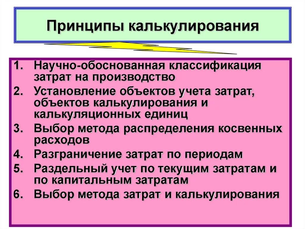 Тест учет затрат. Основные принципы калькулирования. Принципы калькулирования затрат. Общие принципы калькулирования себестоимости. Основные принципы калькулирования себестоимости продукции.