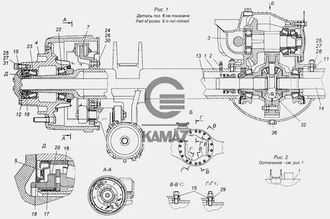 Схема ступицы камаз 65115