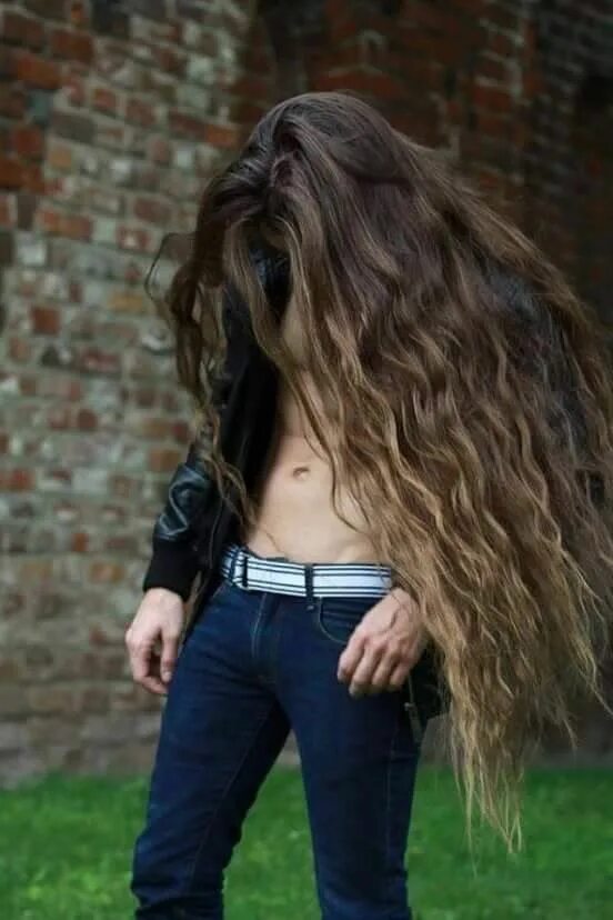 Pulling long haired