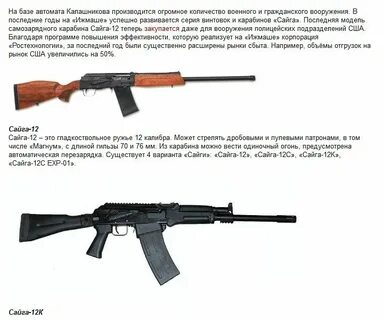 Сайга типы