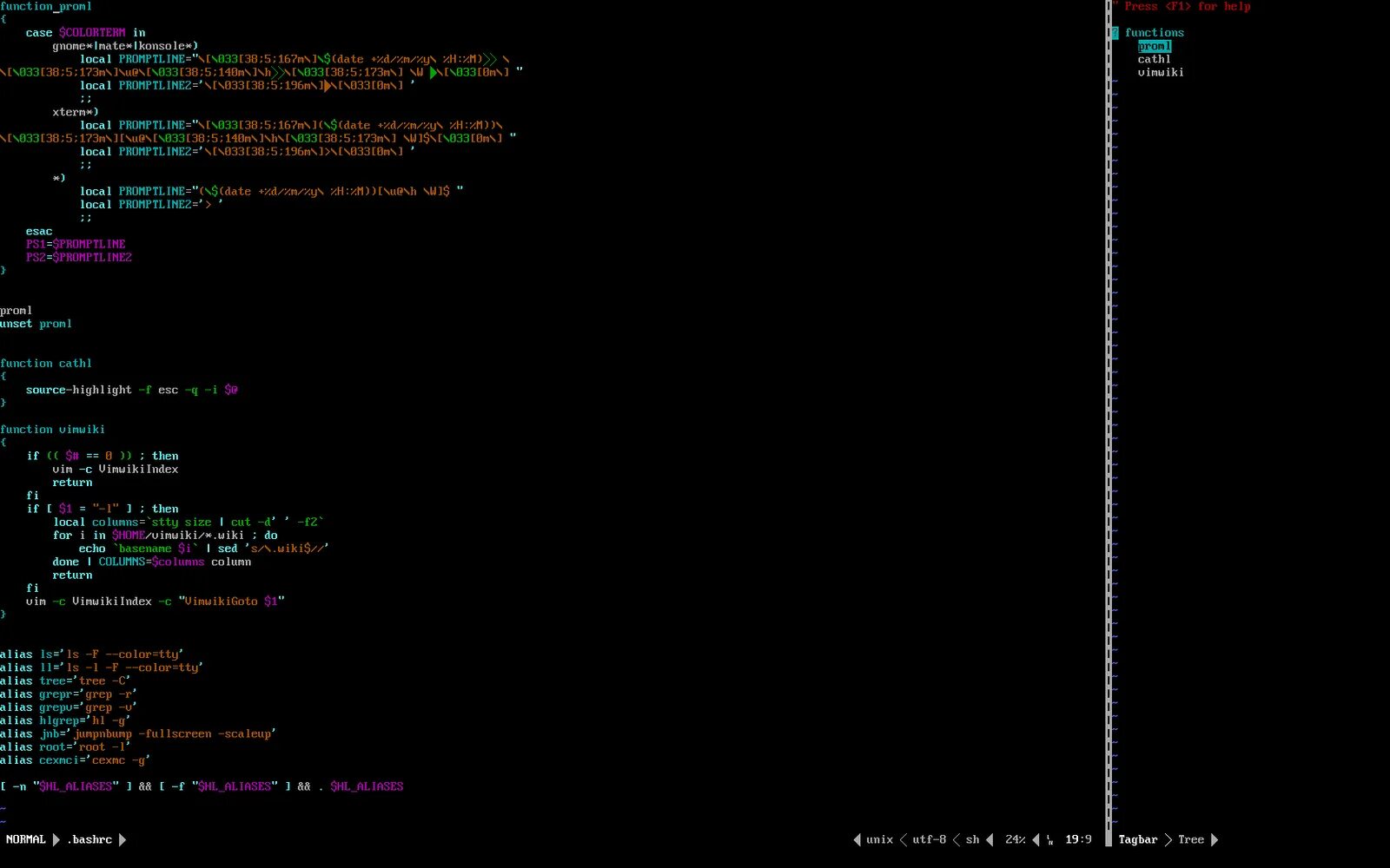 Bash console
