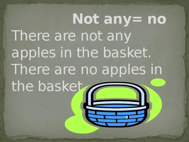 There are not any Apples. Not any. Are there any Apples перевод на русский язык. There aren't any Apples in the Basket картинка.