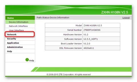 Zte роутер настройка