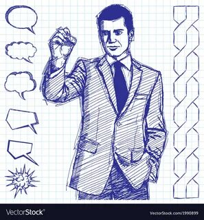 Нарисовать делового человека