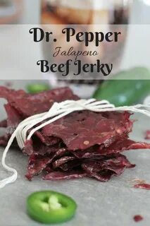 This Dr. Pepper Jalapeno Beef Jerky is tender and bursting with sweet, spicy, an
