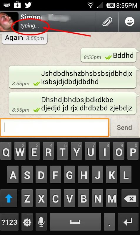 WHATSAPP печатает. Печать в вотсапе. Картинка печатает в ватсапе. Как печатать в ватсап. Type your message